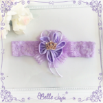 Bandolete/Fita Infantil Primavera - Verão Lilas