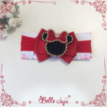 Bandolete/Fita Infantil "Minnie" vermelha