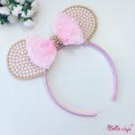 Bandolete Minnie personalizada rosa