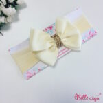 Bandolete/Fita Infantil "Amália" creme