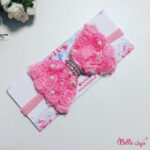 Bandolete/Fita Infantil "Alessandra" rosa