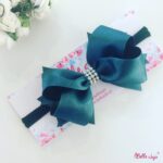 Fita infantil Laço "Bella" verde garrafa