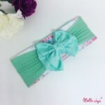 Bandolete/Fita Infantil "Elena" verde água